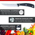 Emeril Lagasse Steak Knife Set of 8, 4.5? Stainless Steel Serrated Blades, Premium Kitchen Steak Knife Set with Black Handles