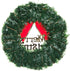 Tvoip Christmas Wreath Merry Christmas 12 Iches Front Door Ornament Wall Artificial Pine Garland for Party Decor