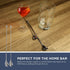 Heavyweight Bar Spoons - Set of two. (One Spiral & one Smooth Handle) Professional Quality Barspoons