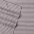 Twin Size Bed Sheets - 4 Piece 1500 Thread Count Fine Brushed Microfiber Deep Pocket Twin Sheet Set Bedding - 1 EXTRA PILLOW CASES, GREAT VALUE, Twin, Pinstripe Gray
