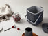 Litem Food Waste Basket Bin a countertop Bucket with Extra Long Handles for Your conveniences 0.68 Gallons (2.6L) (Dark Gray)