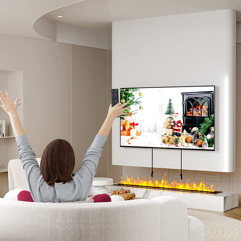 HOME VISION TV Wall Mount Fixed,Low Profile TV Mount,Wall Mount TV Bracket for Most 26-55 inch TVs with Max VESA 400X400mm up to 99lbs Fits 16'' Wood Studs,Quick Release Lock