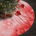 Valentines Day Heart Shape Balloon Romantic Love Christmas Tree Skirt,36 Inch Xmas Tree Skirt for Christmas Decorations Indoor Outdoor