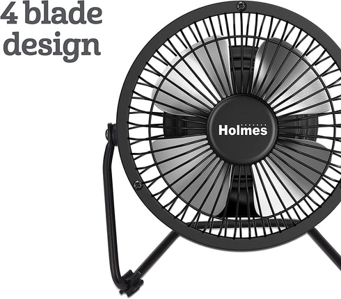Holmes Mini High Velocity Personal Fan, HNF0410A-BM