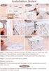 OurWarm DIY White Wedding Card Box with Lock PVC Card Box Graduation Card Box Perfect for Weddings, Baby Showers, Birthdays, Bridal or Baby Showers
