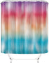 Dieqiu Colorful Ombre Shower Curtain Bathroom?Rainbow Abstract Geometric Purple Fabric Shower Curtains Set Blue Wave Gradient?12 Plastic Hooks Polyester Waterproof 72"x 72"