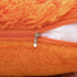 MIULEE Pack of 2 Luxury Faux Fur Fluffy Throw Pillow Covers Set Soft Deluxe Decorative Plush Fleece Pillowcases for Cushion Couch Sofa Bedroom Home 24 x 24 Inch Orange