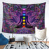 Seven Chakra Tapestry - Bohemian Mandala Spiritual Tapestries Yoga Meditation Wall Hanging Boho Studio Room Art Home Decoration Gift Bedroom Decor Living Room Divider Door Curtain Balcony Sheer 78.7" × 59.1"