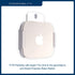 QualGear QG-AM-017-W Mount for Apple TV/AirPort Express Base Station (For 2nd & 3rd Generation Apple TVs) White