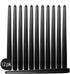12 Pack Tall Taper Candles - 10 Inch Black Dripless, Unscented Dinner Candle - Paraffin Wax with Cotton Wicks - 8 Hour Burn Time