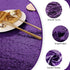 Kirsooku Purple Sequin Tablecloth Glitter Sparkly Iridescent Shimmer for Round Table Cloth 70 Inch Table Covers Decorations for Birthday Party Supplies Event Wedding Table Skirt Decor
