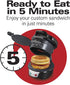 Hamilton Beach Breakfast Sandwich Maker, Black (25477)