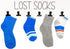 The Farmhouse Room Inc. Lost Socks Laundry Sign Wall Decor with 6 Hanging Clips, Rustic Family Home Laundry Room Decor for Lonely Pairs Seeking Sole Mates, Sawtooth Hanger