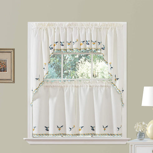 Renaissance Home Fashion Hummingbirds, 58 in x 12 in, Blue
