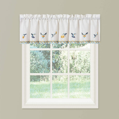Renaissance Home Fashion Hummingbirds, 58 in x 12 in, Blue