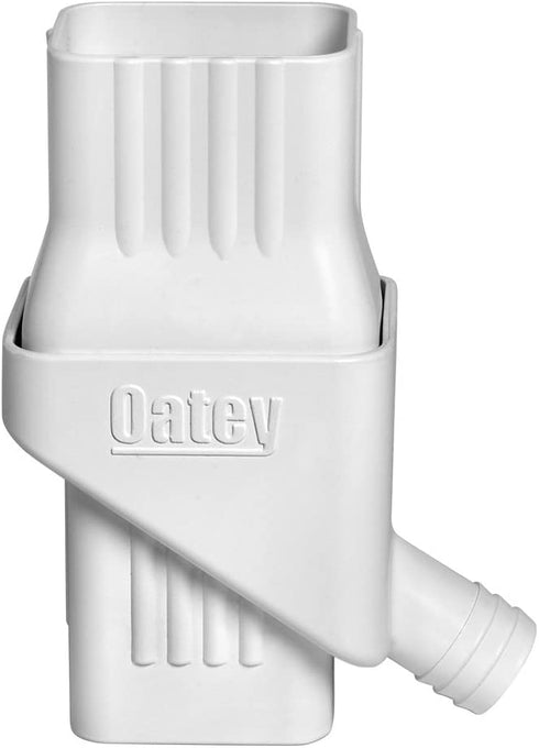 Oatey 14209 Mystic Rainwater Collection System Fits 2" X 3" Residential Downspouts, White