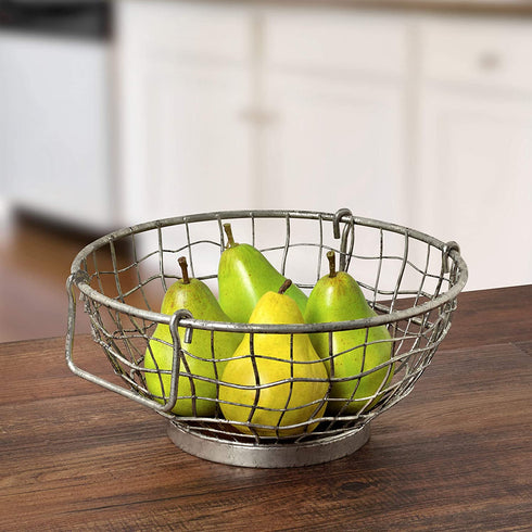 Spectrum Diversified Fruit Bowl Basket 2-Tier Service, Galvanized