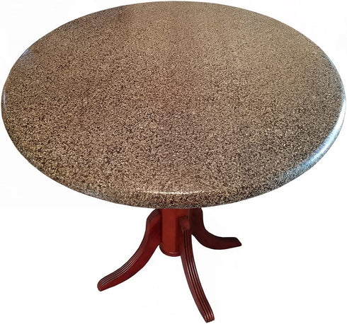 Granite Fitted Tablecover, Table Covers, Tablecloths with The Look of Polished Granite Brown and Tan.