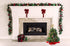 Prextex 22 Inch Tabletop Mini Christmas Tree Set with Warm-White LED Lights, Star Treetopper and Hanging Ornaments for DIY Christmas Decorations, Great Tabletop Christmas Tree