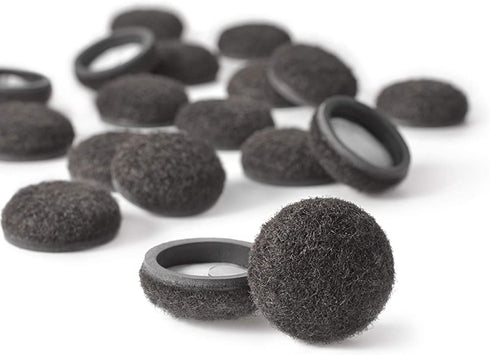Super Sliders 4338595N Formed Felt Furniture Movers for Hardwood Floors, 1 Inch, Brown, 20 Count