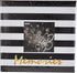 Pioneer Photo Albums Golden Memories Black and White Striped 200 pkt 4x6 Photo Album, Pocket, Gold