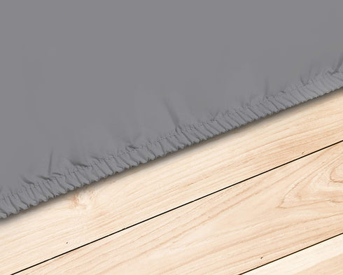 Guilliver - Queen Size 1Pc Fitted Sheet - Ivory Color - Percale Weave - Bedding Sheets & Pillowcases - Cooling Sheets - Breathable Cool Crisp Bed Sheet - Fits Up to 15" Mattress