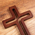 4Soul Wall Cross | Wooden Cross For Wall | Home wall decor | Decorative Hanging Cross 10 Inch (Brown)