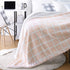 Amazon Basics Ultra-Soft Micromink Sherpa Blanket - Throw, Blush Grid