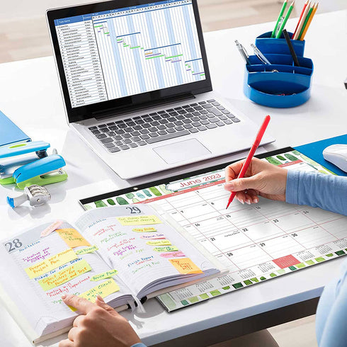 2022-2023 Desk Calendar - 18 Months Large Monthly Page Desk Calendar 2022-2023, Jul 2022 - Dec 2023, 17" x 12", Large Ruled Blocks, Tear Off, Best Desk/Wall Calendar for Planning and Organizing
