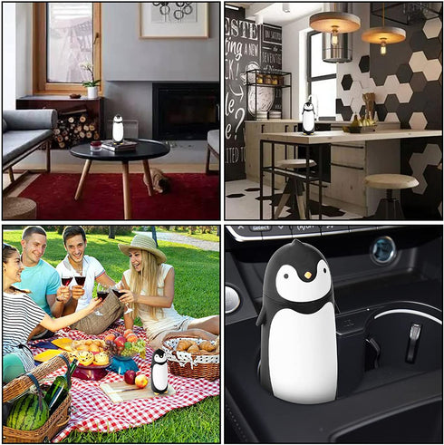 Penguin Stainless Steel Vacuum Thermos Travel Mug Tea Water Bottle Coffee Flask