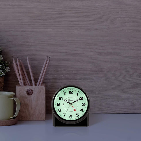 Equity by La Crosse 14080 Analog Night Vision Alarm Clock, Pack of 1, Black