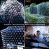 Ollny Net Lights Mesh Lights Outdoor 200 LED 9.8ft x 6.6ft Christmas Lights Waterproof Connectable 29V Plug in Fairy String Lights with 8 Modes for Xmas Tree Bush Garden Holiday Decorations Cool White