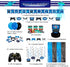 Decorlife Gamer Birthday Decorations, Video Game Birthday Party Decorations for Boys, 24PCS Wristbands, Foil Curtains, Photo Booth Props Included, Blue, Total 99PCS