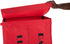 Mind Reader Double Rolling Hamper Laundry Sorter with Lid, Wheels, Handles, Red