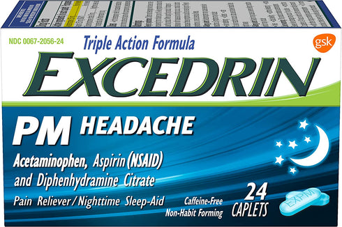 PM Sleep Relief Caplets 24 count