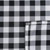 Locika Rectangle Gingham Checkered Tablecloth,Waterproof Spillproof Buffalo Plaid Tablecloth,Washable Wipeable Stain Resistant Fabric Tablecloth (Black and White Checkered, 60" x 104")