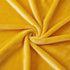 Homiest Fleece Throw Blanket with Fringe, Soft & Cozy Flannel Burnt Yellow Throw Blanket, Lightweight Decorative Throw Blanket for Sofa Bed Chair All Season (Mustard Yellow, 50 x 60 Inch)