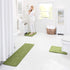 Genteele Bath Mats for Bathroom Non Slip - Green 17" x 24" Memory Foam Bathroom Rugs - Quick Dry Bath Mat
