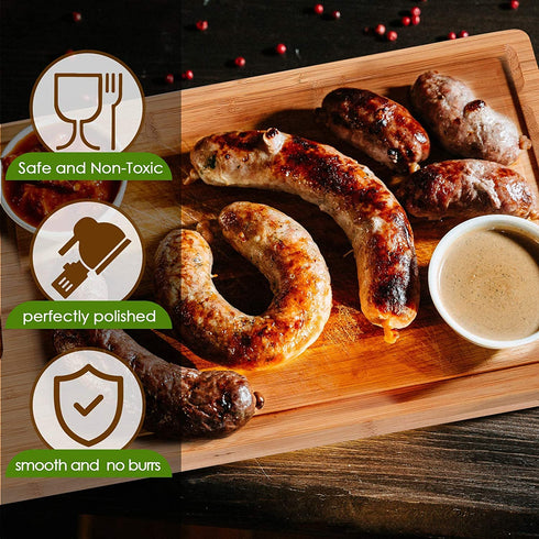 InnoStrive Cutting Board 100% Organic Bamboo Cutting Board For Kitchen Durable Chopping Board For Meats Bread Fruits With Deep Juice Croove (15 x 10 x 0.75 inches)€¦