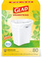 Glad Trash & Food Storage Medium Kitchen Drawstring Trash Bags 8 Gallon White Trash Bag, Gain Original Scent (Package May Vary), Fresh, 80.0 Count