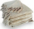 Odds & Ends Home Fleece Blanket Twin Size with Tassels - Super Soft Plush Tan Throw Blankets for Bed, Sofa, Couch, Outdoor, 60x87 Inches