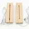 CDIYTOOL 6 inch Rectangle Display Pedestal, Rectangle Led Lights Display Base, Crystal Wooden Lighted Base Stand for Crystal Display Glass Art Pedestal Paperweighs (2 Pack-Warm Light) (2 Base)