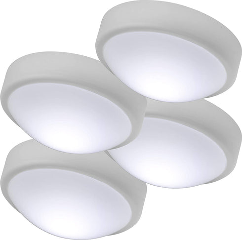 Energizer LED Tap Light, 4 Pack, Soft White, Battery Operated, Push On/Off, Wireless, Under Cabinet Lighting, Perfect for Under Cabinet, Closets, Pantry and More, 48958-P1