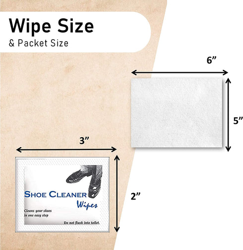 Diamond Wipes Pre-Moistened Shoe Shine Wipes Pack of 50 Individually Wrapped Streak-Free Cleaning Wipes Perfect For Use On Leather Convenient Size For On The Go