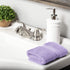 SUPERIOR Solid Egyptian Cotton 6-Piece Face Towel Set, Purple, 900GSM FACE PR