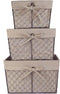 DII Farmhouse Chicken Wire Storage Baskets with Liner, Set of 3, Rustic Natural, Assorted Sizes