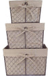 DII Farmhouse Chicken Wire Storage Baskets with Liner, Set of 3, Rustic Natural, Assorted Sizes