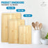 Zulay Kitchen 3-Piece Bamboo Cutting Board With Juice Groove - 100% Thick Wood Cutting Board Set - Large Cutting Board Bamboo With Handle - Wood Cutting Boards For Kitchen