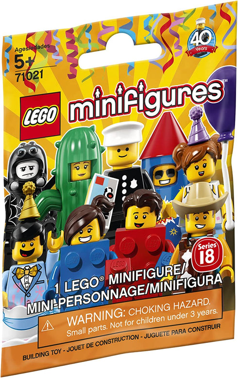 LEGO Minifigure Series 18: Party - 1 Figure Building Kit 7 pieces