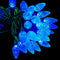 MXTCLM C6 Christmas Lights, 50 LED Strawberry String Lights, 18.31ft Blue C6 Lights, Fairy Lights for Outdoor, Indoor, Garden, Yard, Home, Party, Christmas Tree Decorations (Blue)